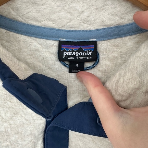 Patagonia Women’s Organic Cotton Snap-T Pullover / Medium / “Toasted White” - Picture 4 of 11